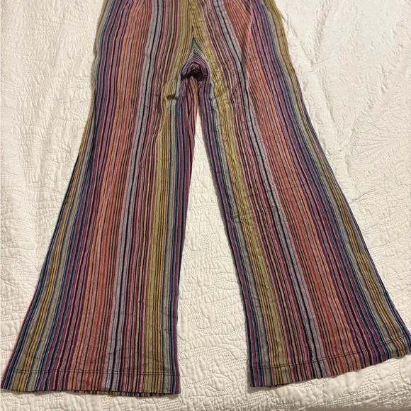 Trina Turk Multicolor Striped Wide-Leg Pants size 8 - Picture 2 of 9